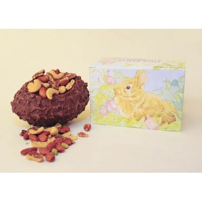 Chocolate Shell Egg filled with Deluxe Mix Nuts