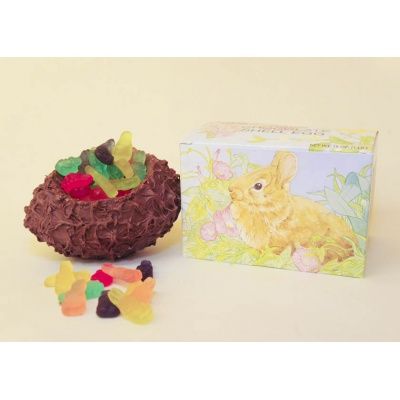 Chocolate Shell Egg filled with Gumi Rabbits